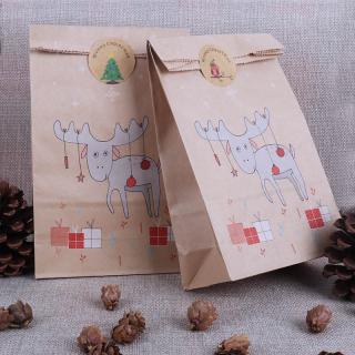 christmas gift box bags fox reindeer paper bag candy bags Christmas ne_1